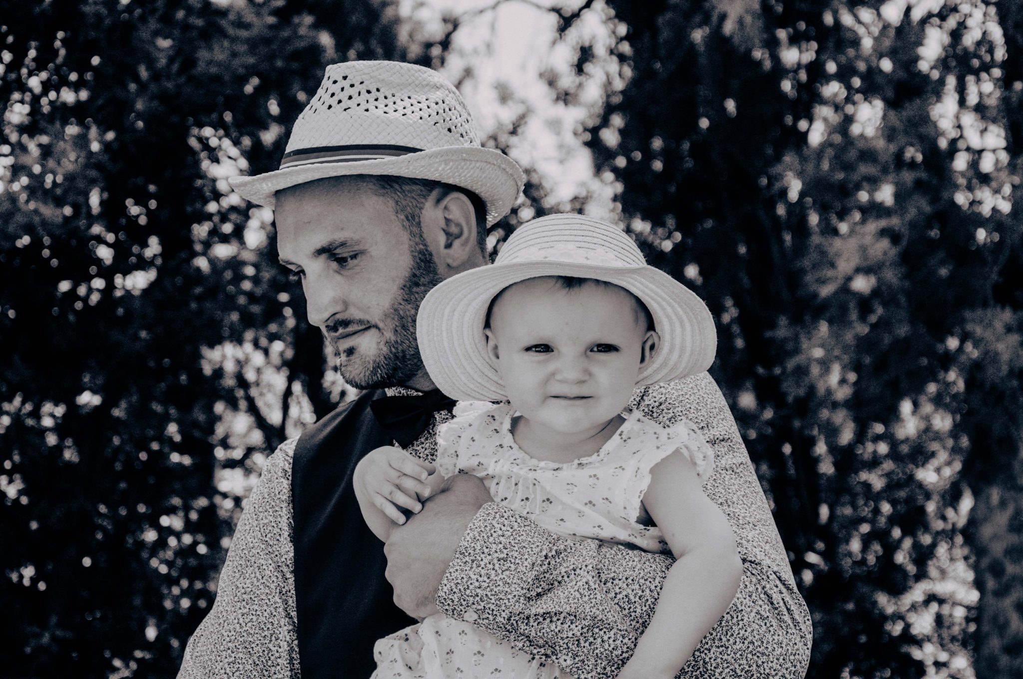 Photographie de portrait, famille, photographie en noir et blanc