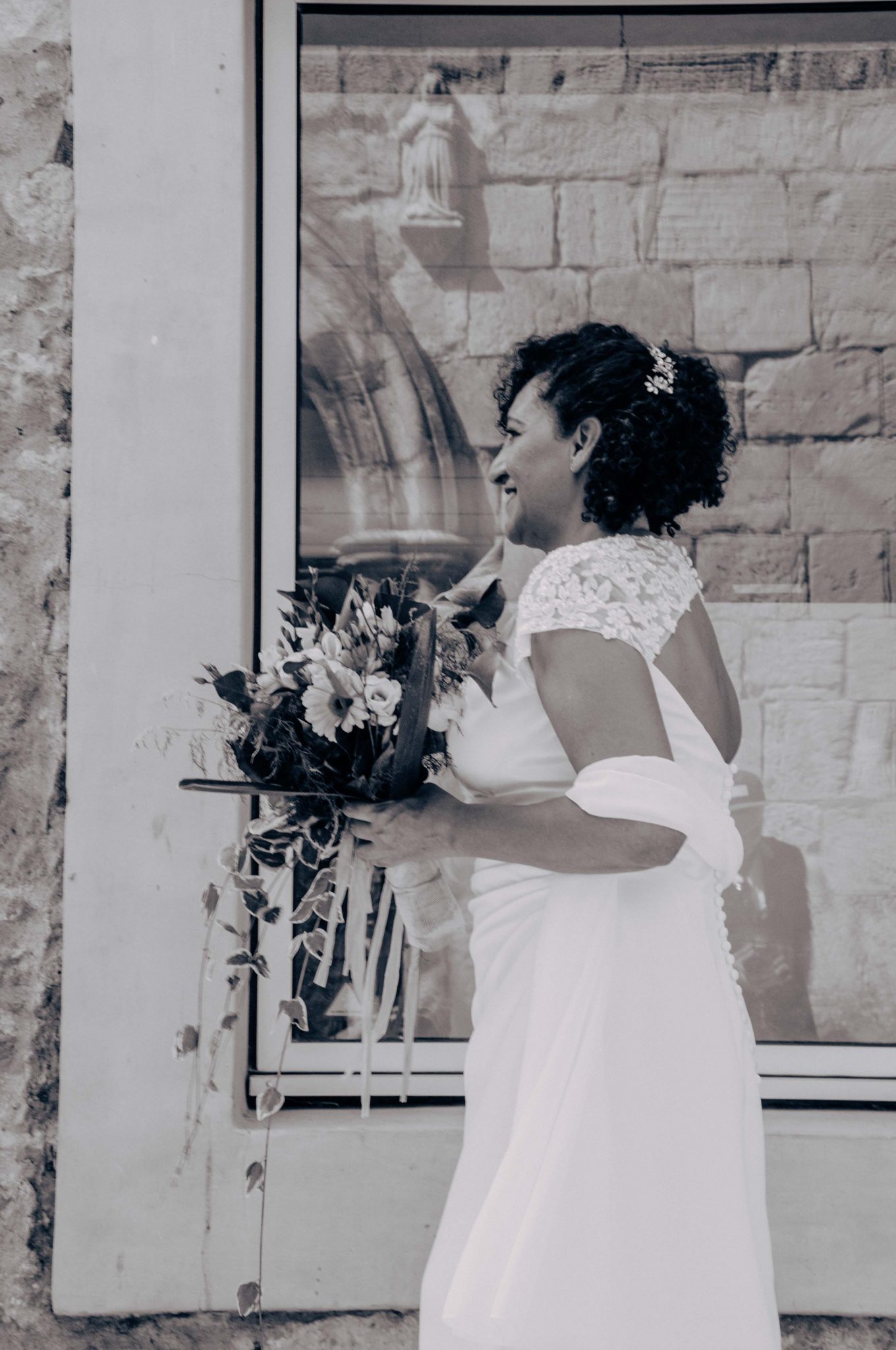 Robe de mariée - Photographie de portrait, photographie de mariage, photographie en noir et blanc