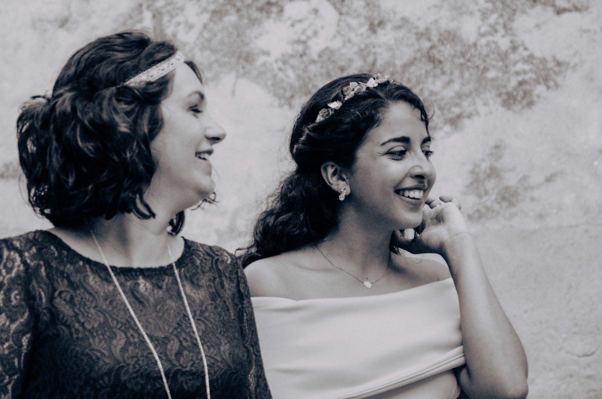 Photographie de portrait, portrait de famille, sœurs, photographie en noir et blanc