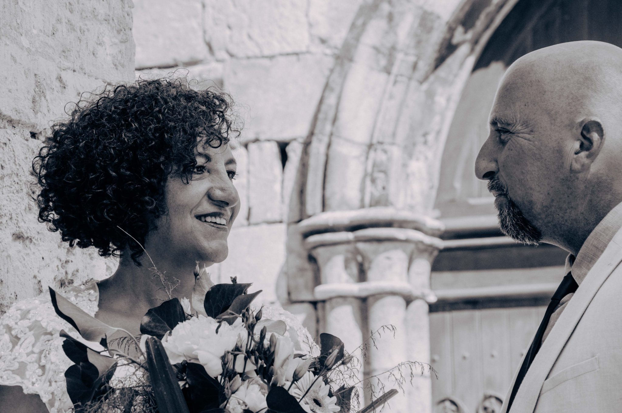 Photographie de portrait, photographie de couple, mariage, photographie en noir et blanc