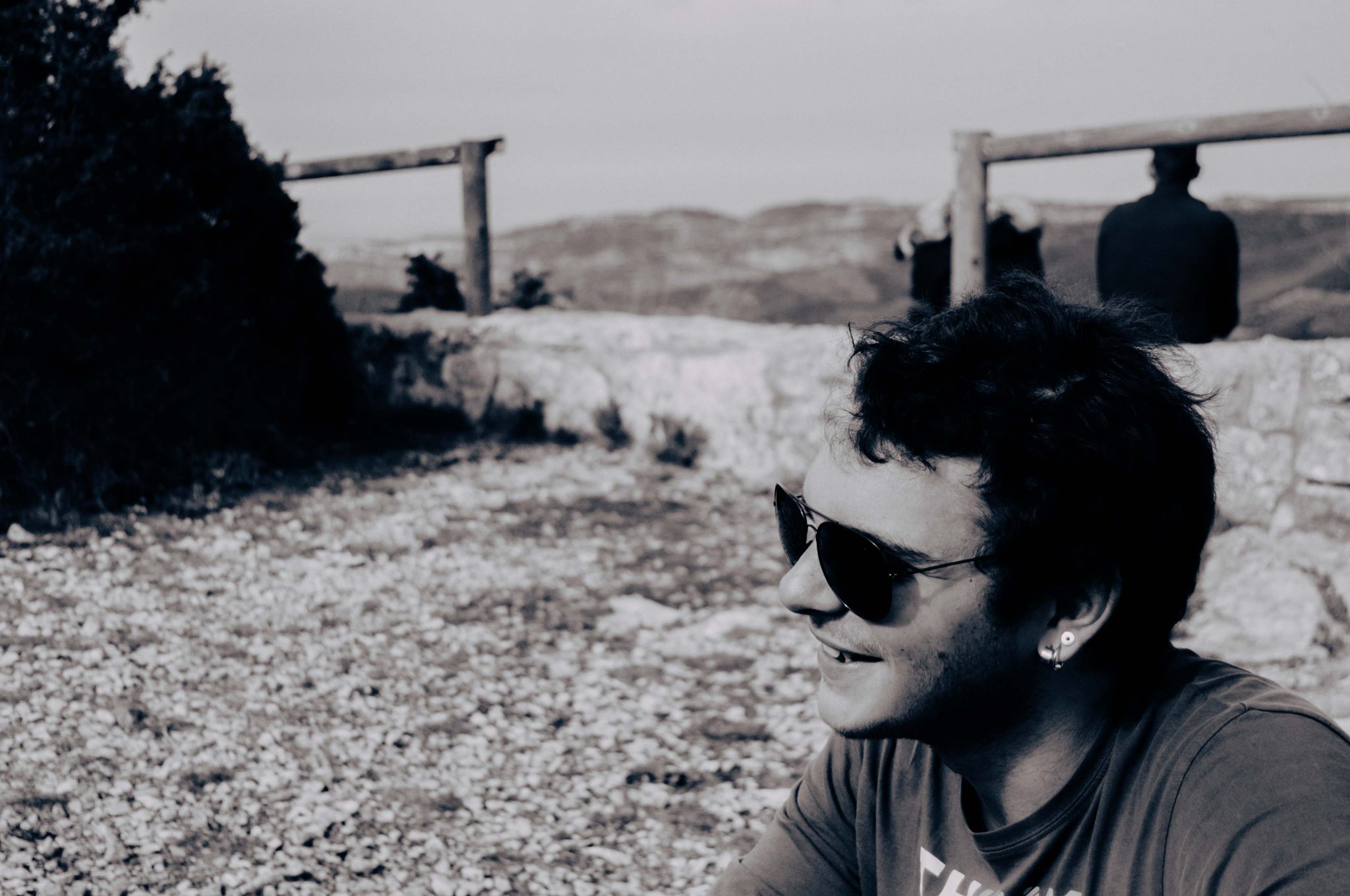 Photographie de portrait, homme, photographie en noir et blanc
