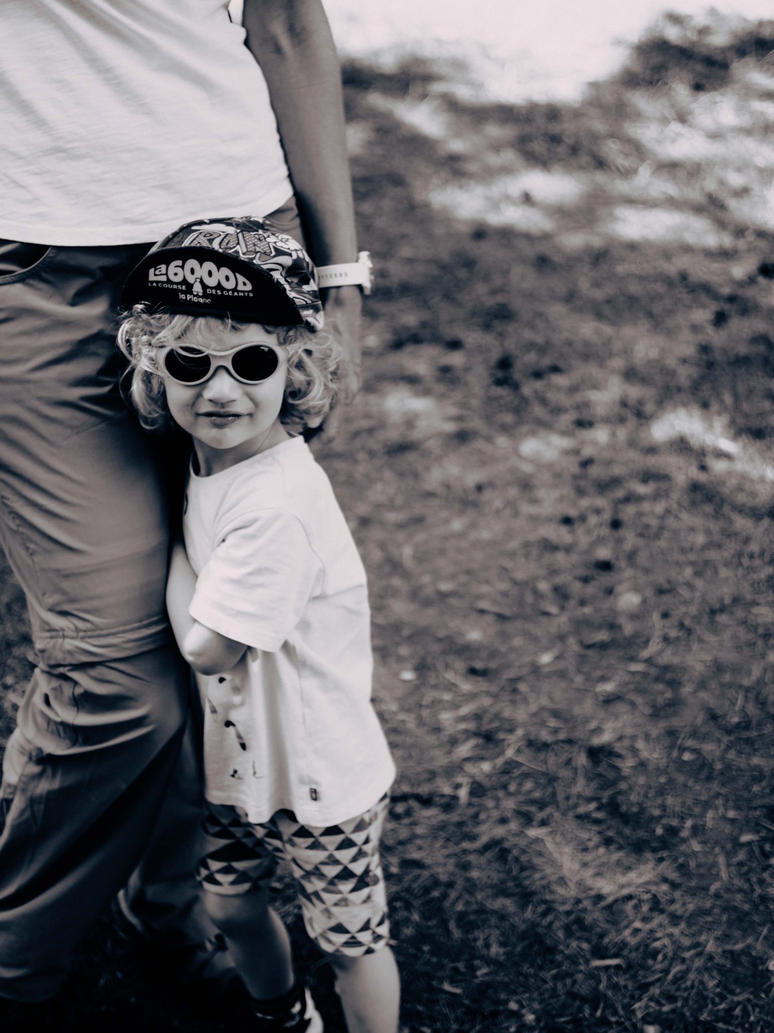 Photographie de portrait, enfant, photographie en noir et blanc