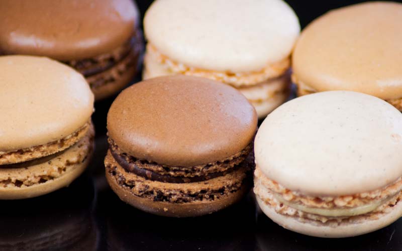 photographie culinaire macarons chocolat