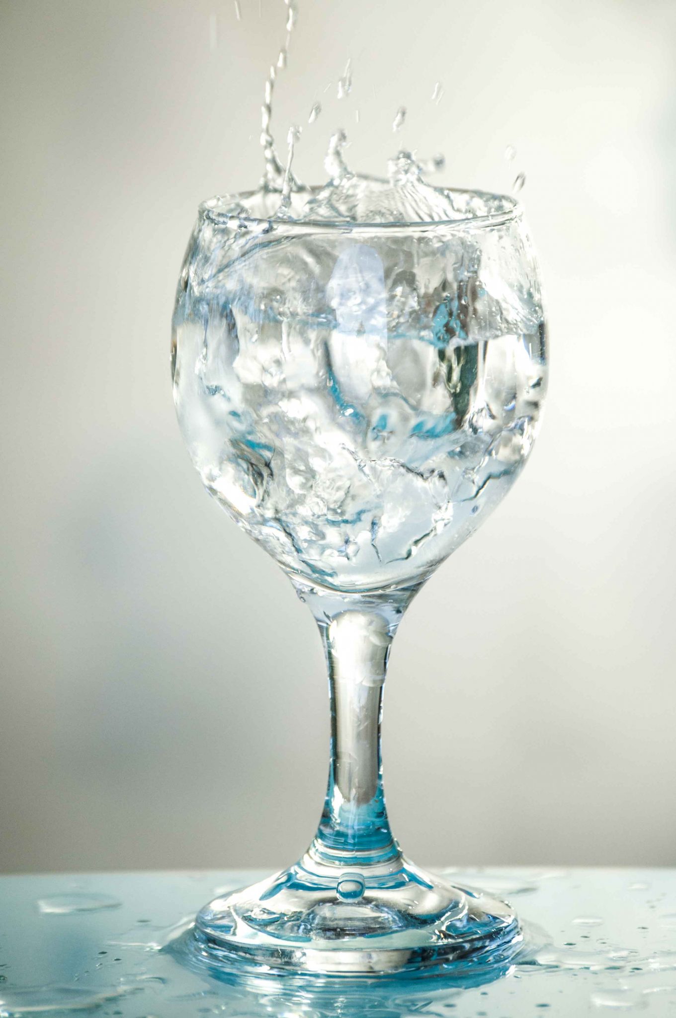 photographie culinaire splash verre glaçon